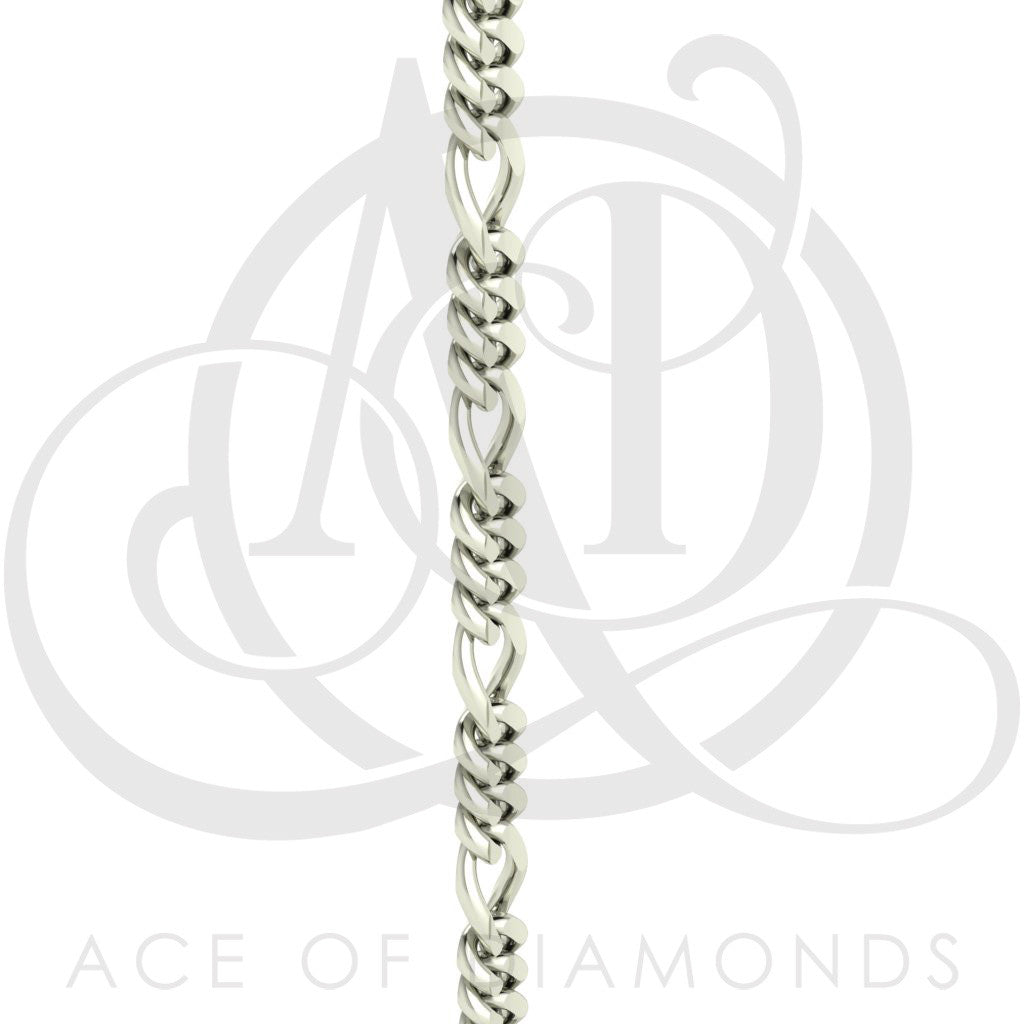 Figaro - 14K White Gold - Chains -   - Ace of Diamonds - 1